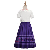 Kids Encanto Luisa Madrigal T-shirt Skirt Outfits Cosplay Costume Halloween Carnival Suit