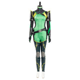 Valorant Halloween Carnival Outfit Viper Cosplay Costume Women Jumpsuit Romper Suit