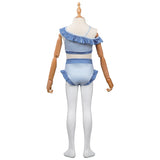 Kids Children Frozen Elsa Swimsuit Cosplay Costume Jumpsuit Swimwear Halloween Carnival Suit