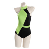 Kim Possible Shego Cosplay Costume Adult Swimwear Outfits Halloween Carnival Suit