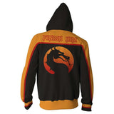 Mortal Kombat Cosplay Hoodie Men Women 3D Print Sweatshirt Pullover Zip Up Jacket Coat