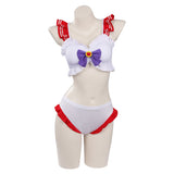 Sailor Moon Huo Yeli Swimsuit Cosplay Costume Bikini Top Shorts Outfits Halloween Carnival Suit