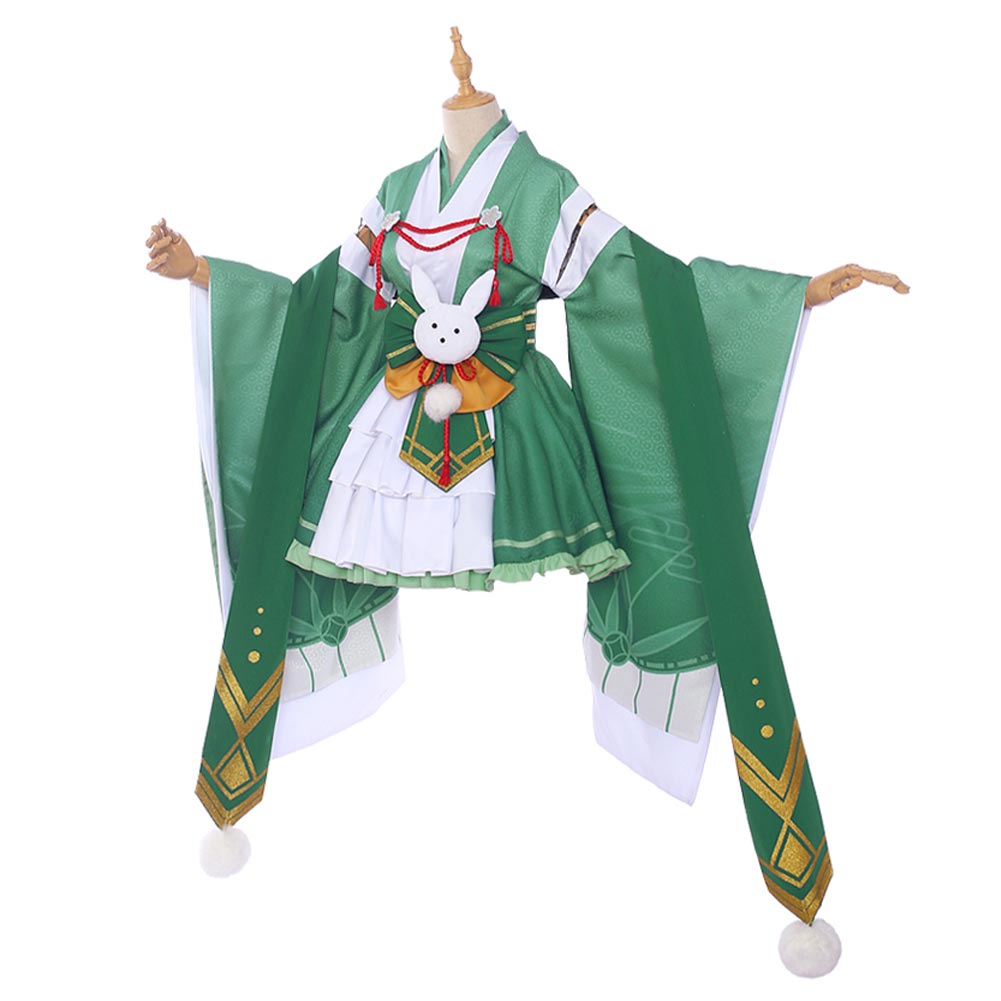 My Boku No Hero Academia Midoriya Izuku Cosplay Costume Kimono Princess Dress Full Set Halloween Carnival