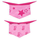 Barbie Pet Dog Pink Stars Scarf Cosplay Costume Outfits Halloween Carnival Suit