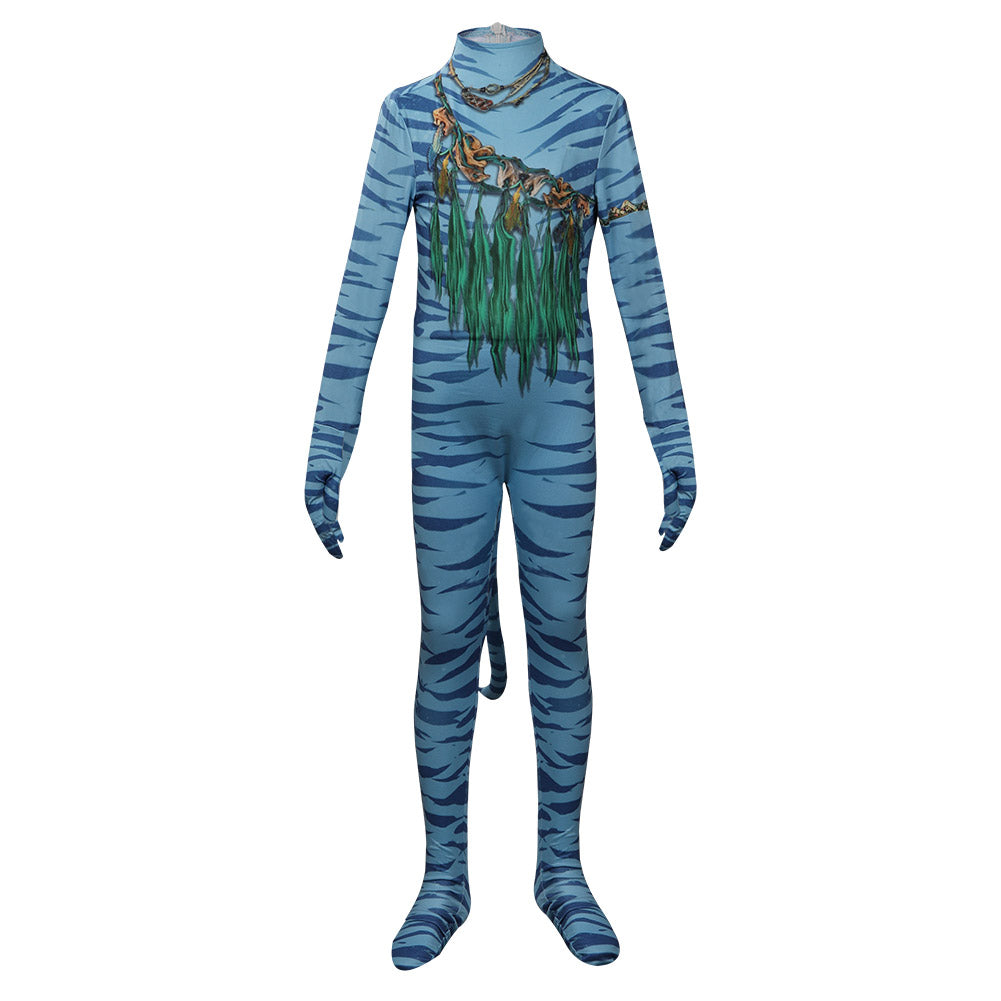 Kids Children Avatar: The Way of Water Neytiri Cosplay Costume Jumpsuit   Outfits Halloween Carnival Party Suit