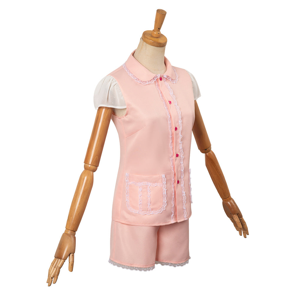 Barbie Cosplay Costume Sleepwear Two-Pieces Pajamas Shirt Shorts Headband Outfits Halloween Carnival Suit