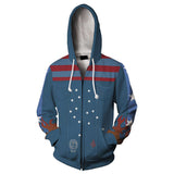 Doctor Strange Cosplay Hoodie 3D Printed Hooded Sweatshirt Men Women Casual Streetwear Zip Up Jacket Coat