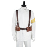 Shingeki no Kyojin Attack on Titan S4 Halloween Carnival Suit Cosplay Costume Marley Eldian Army White Uniform Outfits