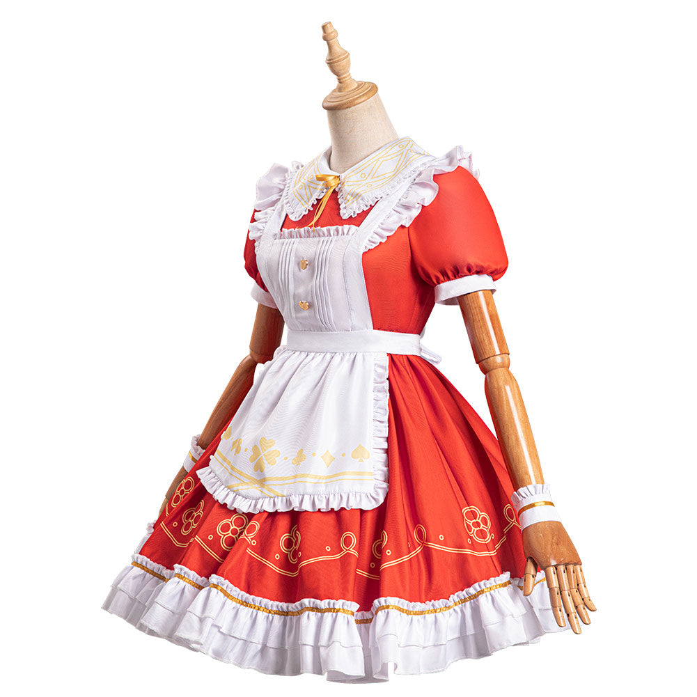 Genshin Impact KLEE Alice in Wonderland Alice Cosplay Costume Dress Outfits Halloween Carnival Suit