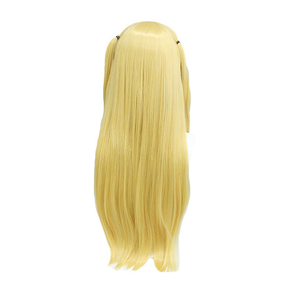 Death Note Amane Misa Cosplay Gold Wig Heat Resistant Synthetic