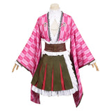 Demon Slayer Fifth Anniversary Kanroji Mitsuri Kimono Cosplay Costume Outfits Halloween Carnival Suit