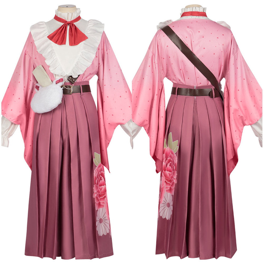 Demon Slayer Kamado Nezuko Anime Pink Suit Cosplay Costume