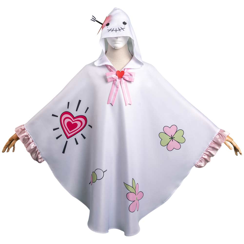 Demon Slayer Kanroji Mitsuri Cosplay Costume Specter Hooded Cloak Halloween Carnival