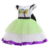 Kids Girls Buzz Lightyear Cosplay Costume Dress Halloween Carnival Suit