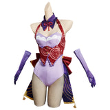 Genshin Impact Beelzebul Raiden Shogun Outfits Cosplay Costume Bunny Girl Jumpsuit Halloween Carnival Suit