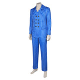 Doctor Who Season 14 The Doctor Blue Striped Suit Cosplay Costume Outfits