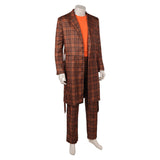 Doctor Who The Doctor Ncuti Gatwa Orange And Black Plaid Clothing Cosplay Costume Outfits Halloween Carnival Suit