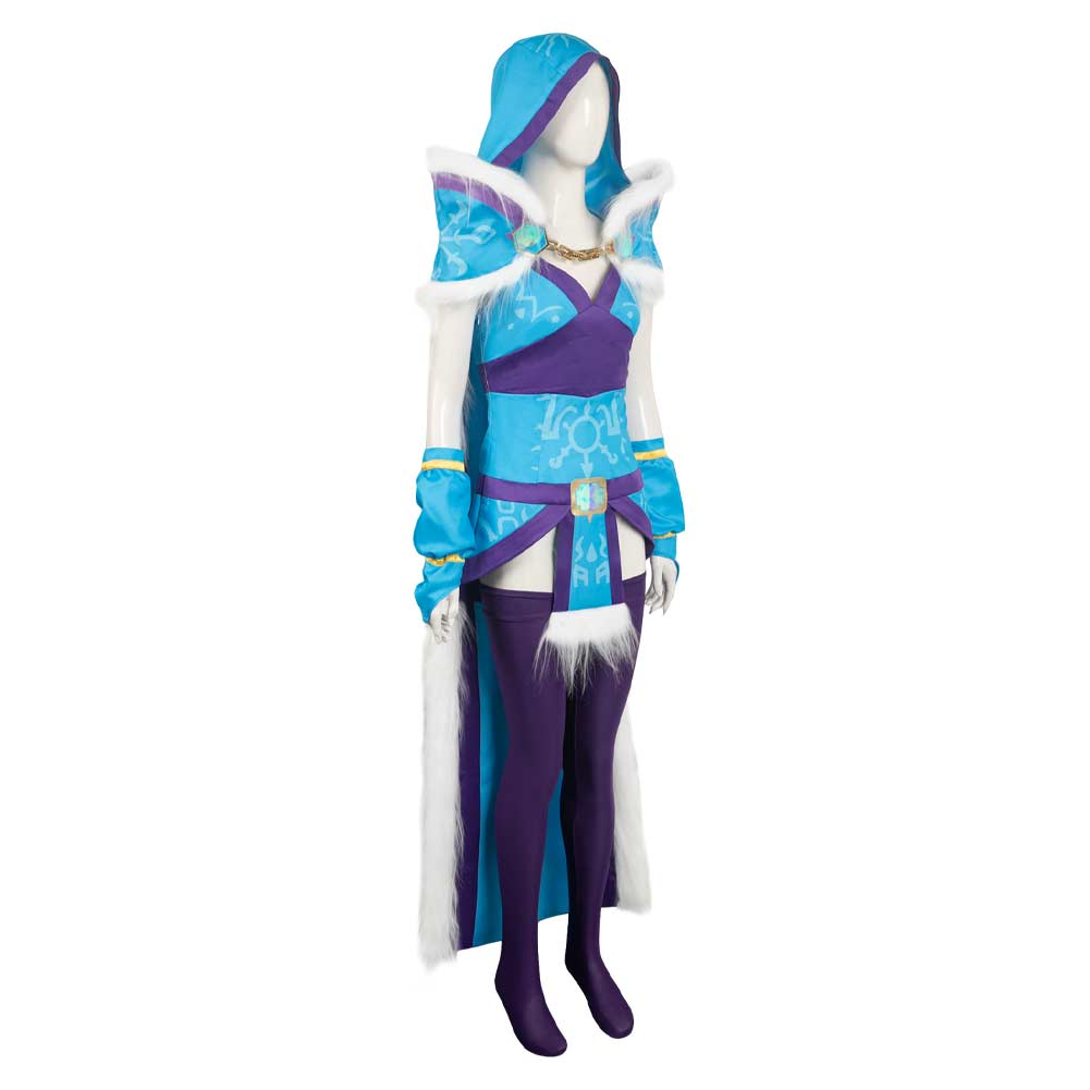 Dota 2 Crystal Maiden Game Chracter Blue Suit Cosplay Costume Outfits –  Cosplaysky.ca