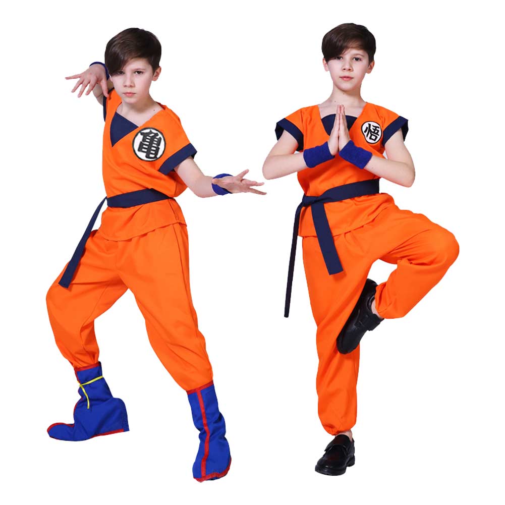 Dragon Ball Kids Children Goku Childhood Halloween Carnival Suit Cosplay Costume Outfits