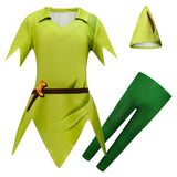 Kids Children Peter Pan Cosplay Costume Outfits Halloween Carnival Party Disguise Suit