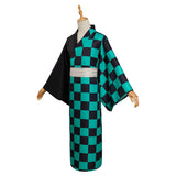 Demon Slayer Kamado Tanjirou Summer Kimono Outfits Halloween Carnival Suit