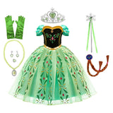Girls Princess Dress Children Anna Costume for Carnival Kids Snow Queen Frozen Holiday Birthday Party Dress Girl Clothes