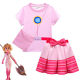 Kids Children Peach Cosplay Costume Outfits Halloween Carnival Party Suit