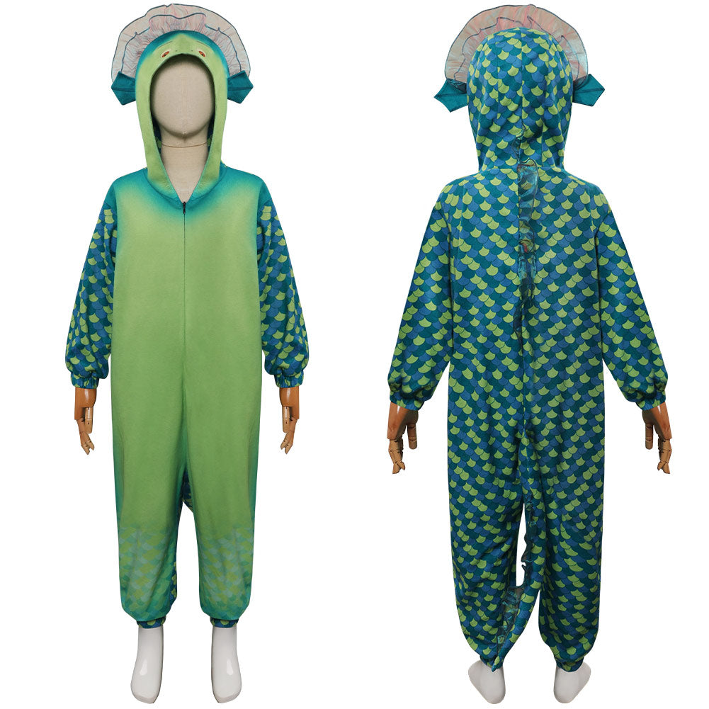 Kids children Luca-Luca Cosplay Costume Jumpsuit Outfits Halloween Carnival Party Suit