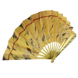 Demon Slayer Kimetsu no Yaiba Douma Cosplay Props Golden Lotus Plastic Folding Fans Halloween Prop