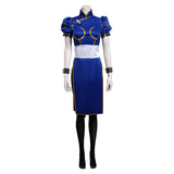 Game Street Fighter(SF) Halloween Carnival SuiChun-Li Cosplay Costume Cheongsam  Dress Outfits t