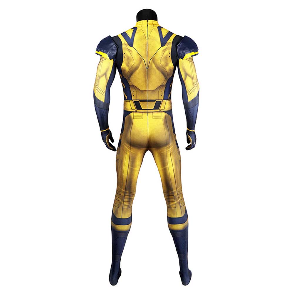 Earth James Howlett Cosplay Costume Yellow Jumpsuit Outfits Halloween Carnival Suit