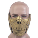 MK3/Mortal Kombat: Devastation Scorpion Mask Cosplay PVC Half Face Masks Masquerade Halloween Party Costume Props