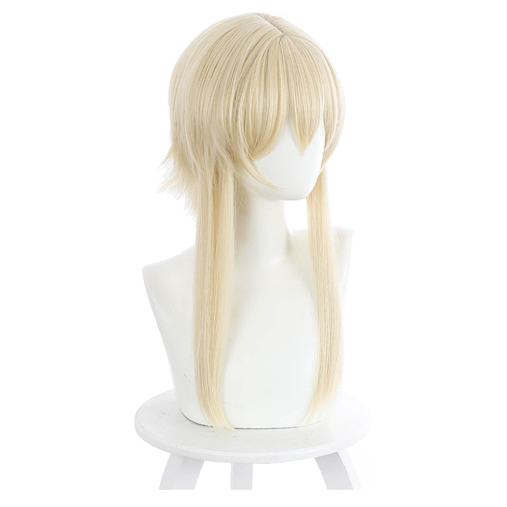 Game Genshin Impact Halloween Party Props Lumine Carnival Cosplay Wig Heat Resistant Synthetic Hair