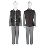 Leia Organa Solo Cosplay Costume Grey Outfits Halloween Carnival Suit