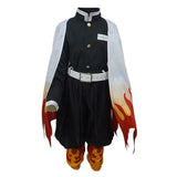 Demon Slayer Halloween Carnival Suit Rengoku Kyoujurou Cosplay Costume Kids Children Outfit