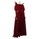 Disenchanted Giselle Cosplay Costume Red Party Dress Outfits Halloween Carnival Suit