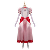 The Super Mario Bros. Peach Cosplay Costume Dress Halloween Carnival Suit