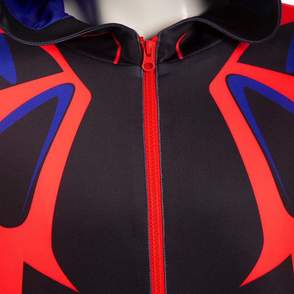 Spider Man: Across The Spider Verse Spider-Man 2099 Hoodie Cosplay Costume Halloween Carnival Suit