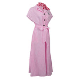 1970 Pink Lady Cosplay Costume Dress Outfits Halloween Carnival Suit
