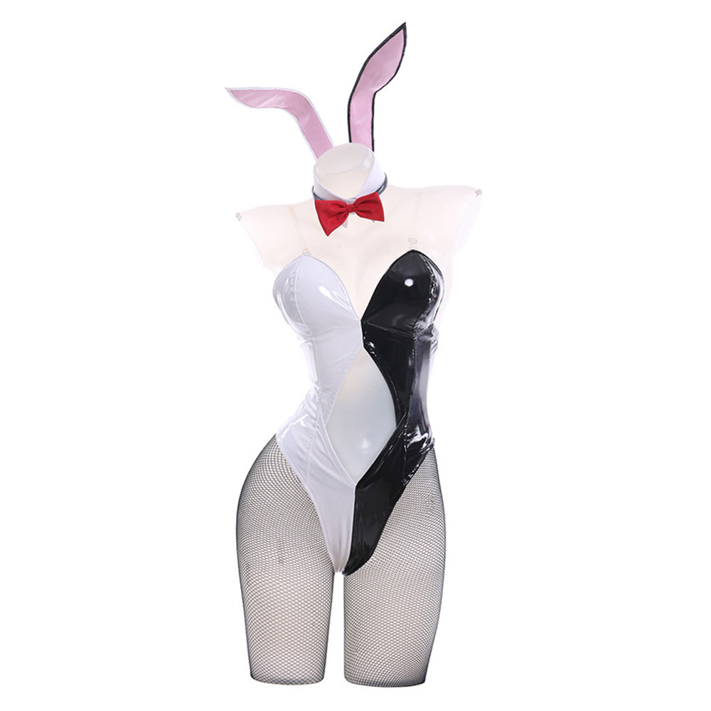 Adult Monokuma Cosplay Costume Bunny Girls Jumpsuit Halloween Carnival Suit