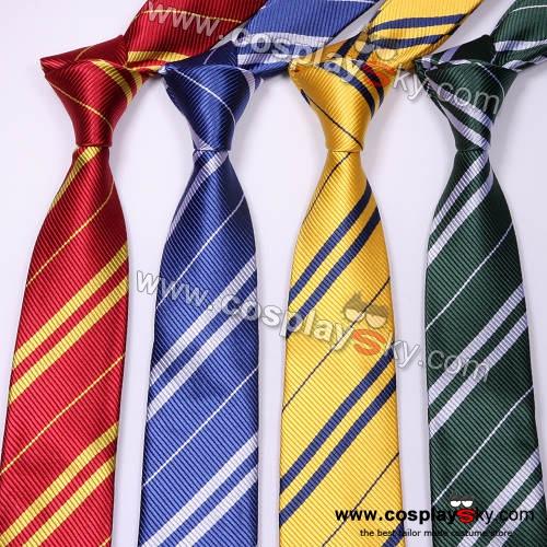 Blue and Yellow Striped Tie