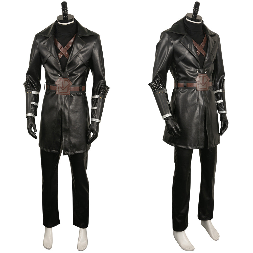 FINAL FANTASY 7 Youth Sephiroth Leather Coat Cosplay Costume Outfits Halloween Carnival Suit