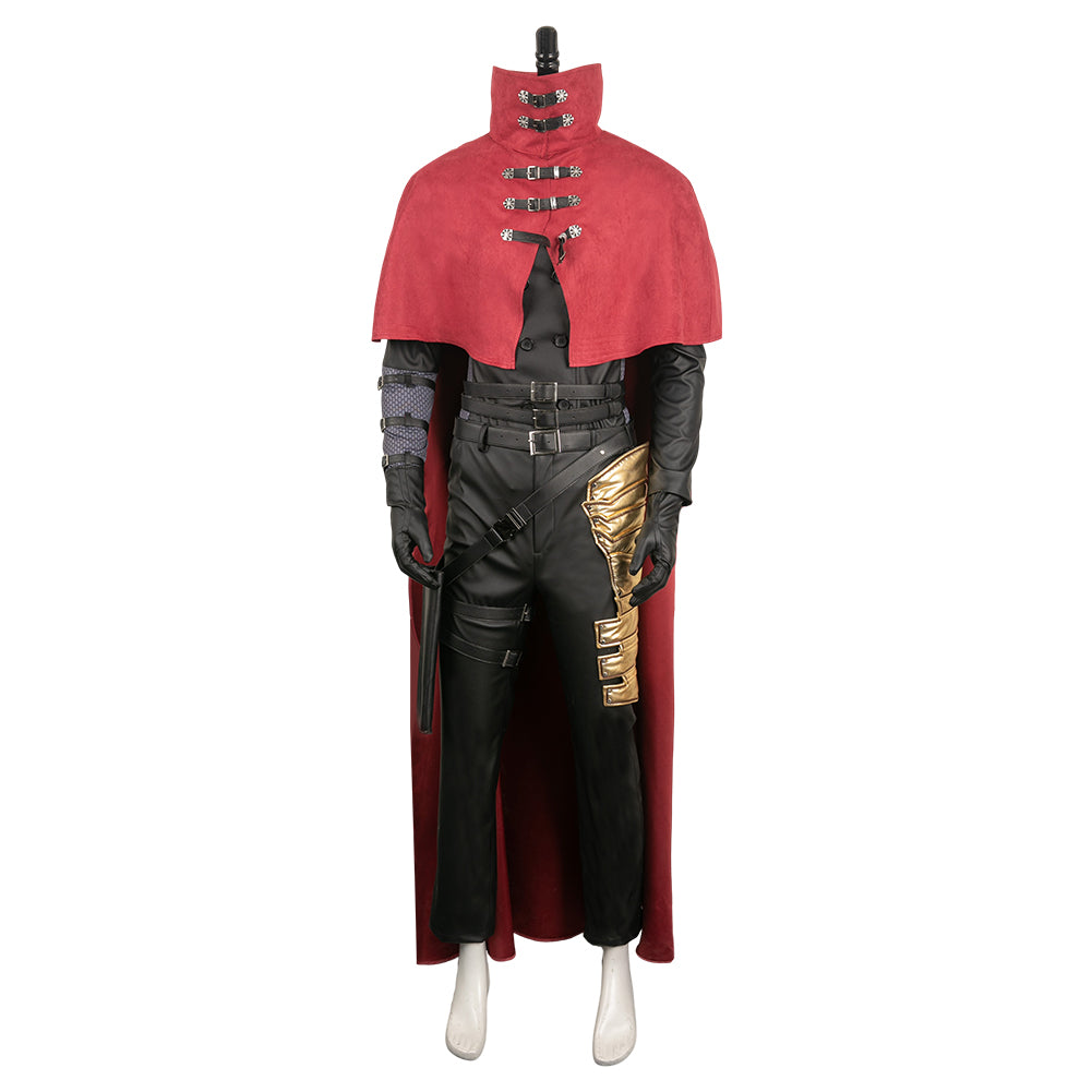 Final Fantasy VII Vincent Valentine Cloak Set Cosplay Costume Outfits Halloween Carnival Suit