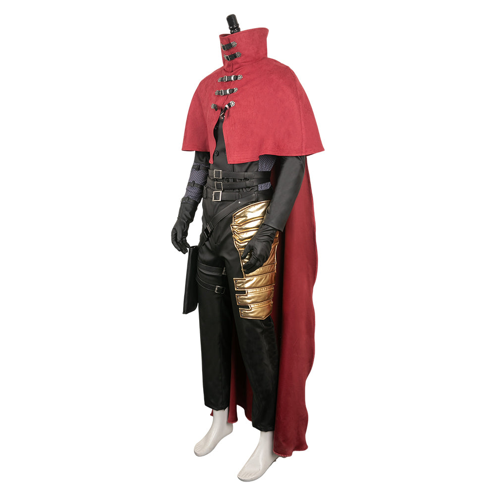 Final Fantasy VII Vincent Valentine Cloak Set Cosplay Costume Outfits Halloween Carnival Suit