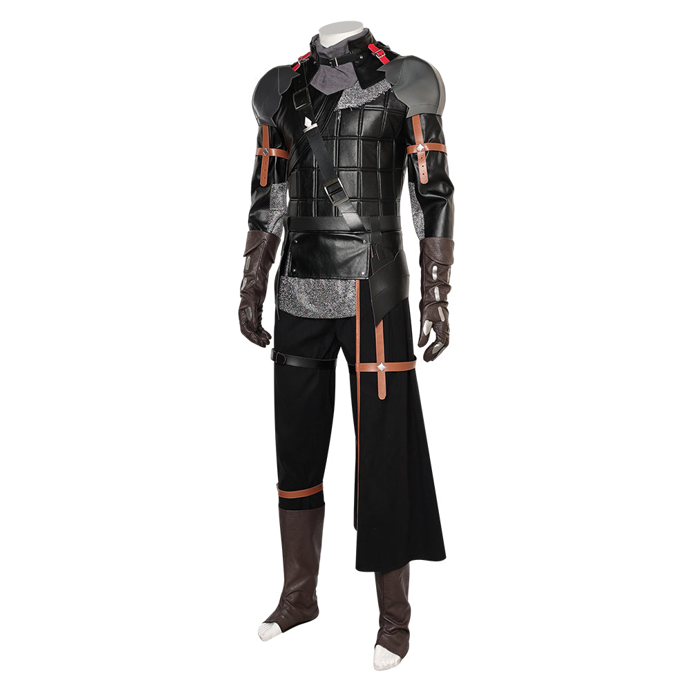 Final Fantasy XVI Clive Rosfield Black Suit Cosplay Costume Outfits Halloween Carnival Suit