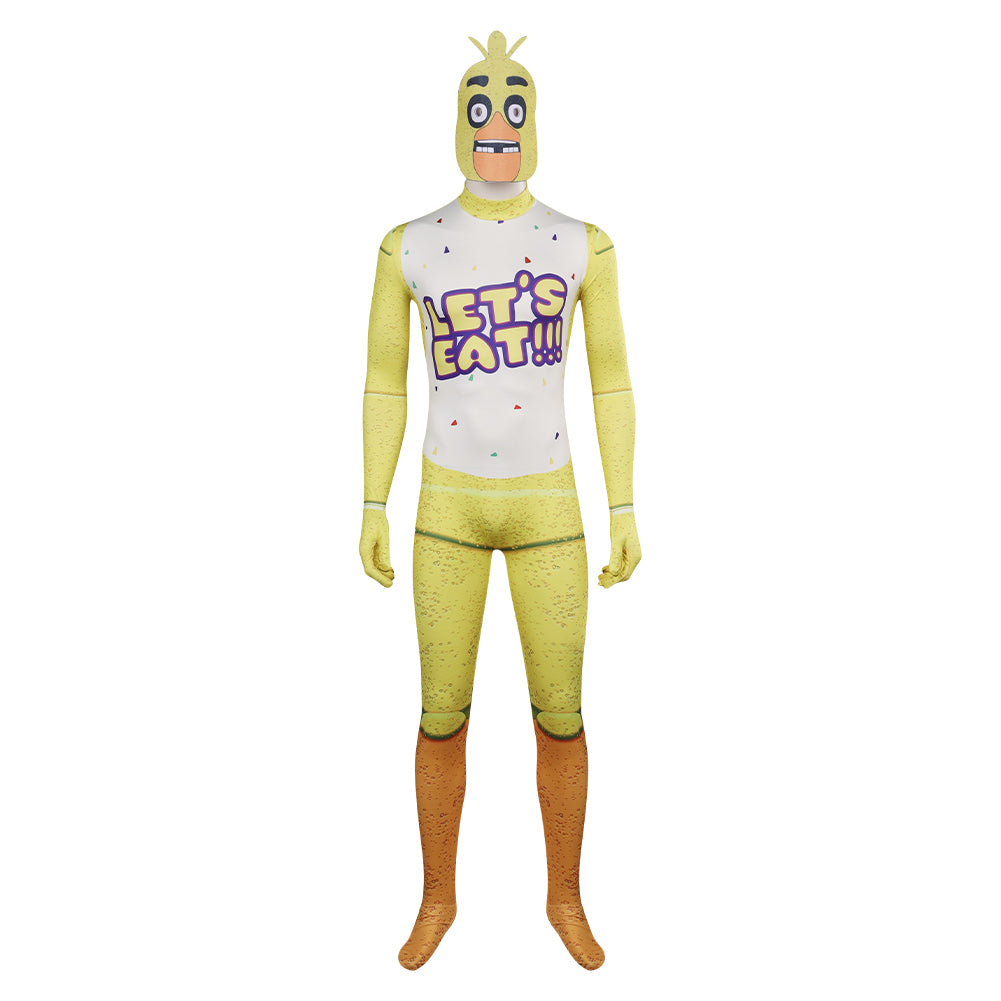 Five Nights at Freddy's Chica Cosplay Costume Jumpsuits Halloween Carnival Suit