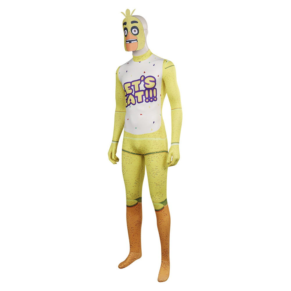 Five Nights at Freddy's Chica Cosplay Costume Jumpsuits Halloween Carnival Suit