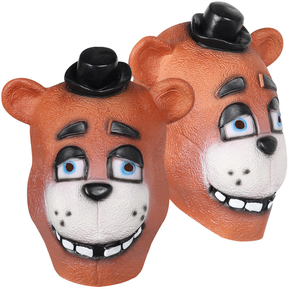 Five Nights At Freddy's Game Freddy​ Latex Mask Cosplay Halloween Party Costume Props