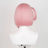 Genshin Impact Charlotte Game Character Cosplay Pink Wig Heat Resistant Synthetic Hair Props
