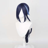 Genshin Impact Clorinde Game Character Cosplay Blue Wig Heat Resistant Synthetic Hair Props